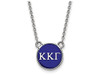 LogoArt SS029KKG-18 Kappa Kappa Gamma Extra Small Enameled Pendant w/Chain 18 Inch Chain.