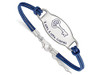 LogoArt SS018KKG-7 Sterling Silver LogoArt Kappa Kappa Gamma Enameled Leather Bracelet