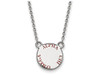 Sororities SS014ACO-18 Sterling Silver LogoArt Alpha Chi Omega XS Enl Pend w/Necklace