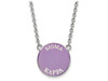 Sororities SS013SKP-18 Sterling Silver LogoArt Sigma Kappa Small Enl Pend w/Necklace