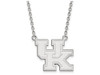 LogoArt SS016UK-18 Sterling Silver LogoArt University of Kentucky Large Pendant w/Necklace