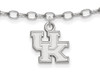 LogoArt SS030UK Sterling Silver LogoArt University of Kentucky Anklet