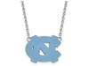 LogoArt SS016UNC-18 Sterling Silver LogoArt University of North Carolina Large Pendant w/Neckla
