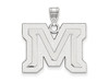 LogoArt SS018MTU Sterling Silver LogoArt Montana State University Large Pendant