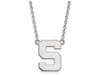 LogoArt SS016MIS-18 Sterling Silver LogoArt Michigan State University Large Pendant w/Necklace