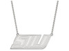 LogoArt SS010SIU-18 Sterling Silver LogoArt Southern Illinois University Large Pendant w/Neckla