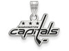 LogoArt SS016CAP Washington Capitals Small (1/2 Inch) Enamel Pendant (Sterling Silver).