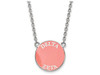 LogoArt SS013DZ-18 Sterling Silver LogoArt Delta Zeta Small Enl Pend w/Necklace