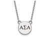LogoArt SS016ASI-18 Alpha Sigma Alpha Extra Small Enameled Pendant w/Chain 18 Inch Chain.