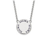 LogoArt SS015SSS-18 Sigma Sigma Sigma Small Enameled Pendant w/Chain 18 Inch Chain.