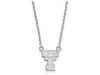 LogoArt SS015TXT-18 Sterling Silver LogoArt Texas Tech University Small Pendant w/Necklace