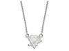 LogoArt SS015PEN-18 Pittsburgh Penguins Small (1/2 Inch) Pendant w/ Necklace (Sterling Silver).