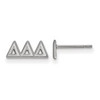 Sororities SS005DDD Sterling Silver LogoArt Delta Delta Delta XS Post Earringss