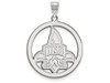 LogoArt SS015UNO Sterling Silver LogoArt University of New Orleans L Pendant in Circle