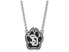 LogoArt SS012USD-18 South Dakota Large (3/4 Inch) Enamel Pendant w/Necklace (Sterling Sliver).
