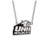 LogoArt SS015UNH-18 Sterling Silver LogoArt U of New Hampshire Large Enamel Pendant w/Necklace