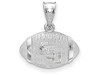 LogoArt SS506FSU Florida State University Fsu Staggered Letters 3D Football Logo Pendant w/Chain