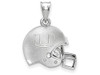 LogoArt SS505UMF Sterling Silver LogoArt University of Miami 3D Football helmet w/logo penda