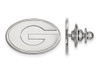 LogoArt SS011UGA Sterling Silver LogoArt University of Georgia Lapel Pin