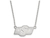 LogoArt SS014OKS-18 Sterling Silver LogoArt Oklahoma State University Small Pendant w/Necklace