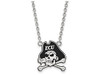LogoArt SS069ECU-18 East Carolina Large (3/4 Inch) Enamel Pendant w/Necklace (Sterling Silver).
