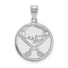 LogoArt SS004SAB Buffalo Sabres Large (3/4 Inch) Pendant (Sterling Silver)