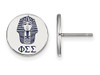 LogoArt SS047PSS Sterling Silver LogoArt Phi Sigma Sigma Enameled Post Earringss