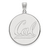 LogoArt SS046UCB Sterling Silver LogoArt University of California Berkeley XL Disc Pendant