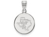 LogoArt SS076TXT Sterling Silver LogoArt Texas Tech University Medium Pendant