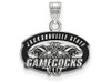 LogoArt SS011JAC Sterling Silver Jacksonville State University Small Enamel Pendant w/Chain.