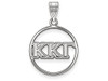 Sororities SS011KKG Sterling Silver LogoArt Kappa Kappa Gamma Small Circle Pendant