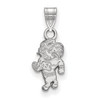 LogoArt SS055UNC North Carolina Small (1/2 Inch) Pendant (Sterling Silver).