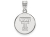 LogoArt SS039TXT Sterling Silver LogoArt Texas Tech University Medium Disc Pendant