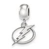 LogoArt SS031LIG Tampa Bay Ligtning Bead Charm Small (1/2 Inch) Dangle (Sterling Silver).