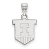 LogoArt SS044UIL Illinois Small (1/2 Inch) Pendant (Sterling Silver)