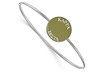 LogoArt SS022KD-7 Sterling Silver LogoArt Kappa Delta Enameled Slip-on Bangle