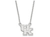 LogoArt SS015UK-18 Sterling Silver LogoArt University of Kentucky Small Pendant w/Necklace