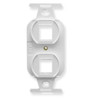 ICC IC107DPI-WH -INSERT- ELECTRICAL- 2-PORT- WHITE.
