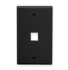 ICC IC107F01-BK FACE-1-BK 1 Port Fp Black.