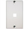 ICC IC107FFWWH -WALL PLATE- PHONE- FLUSH- 1-PORT- WHITE.