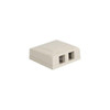 ICC IC108SB2-WH 2 Port Surface Mount Box With Station ID - White.