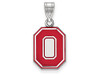 LogoArt SS056OSU Sterling Silver LogoArt Ohio State University Medium Enamel Pendant