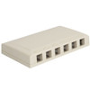 ICC IC108SB6WH 6 Port Elite Surface Box, White (-SURFACE6WH) Category: Faceplates and Mounting Boxes.