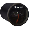 RITCHIE COMPASSES 5102420 Compass, Dash Mount, 2 Dial, Black