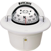 RITCHIE COMPASSES 5100591 Compass, Flush Mount, 2.75 Dial, White