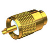 SHAKESPEARE 5100794 Shakespeare PL-259-58-G Gold Solder-Type Connector w/UG175 Adapter & DooDad® Cable Strain Relief f/RG-58x