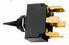 HUBBELL 6000156 Hubbell Systems Toggle Switch with 1 Key, Double Pole, Double Throw, On/Off/On, 12 VDC, Black