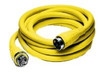 HUBBELL 6000166 Hubbell Systems HBL61CM42 Twist-Lock Vinyl Jacketed Shore Power Cable Set, #6 AWG, 3 Pole, 4 Wire, 50 Amps, 125/250V, 25' Length, Yellow