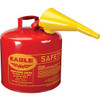 Eagle Manufacturing Co. B214722 Eagle Safety Gas Can 5 Gal Meets Osha & Nfpa Code 30 Requirements Galv. Steel