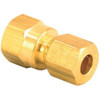 T&S Brass 66-6-6X Brasscraft 3/8 OD by 3/8-Inch Female Reducing Adapter Lead-Free, Rough Brass